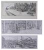 Lot #526 - THE MUMMY RETURNS (2001) - Three Allan Cameron Hand-Drawn Landscape Concepts