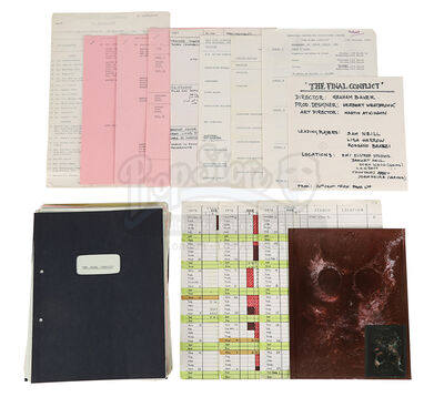 Lot #539 - OMEN III: THE FINAL CONFLICT (1981) - Third Draft Script and Assorted Production Paperwork