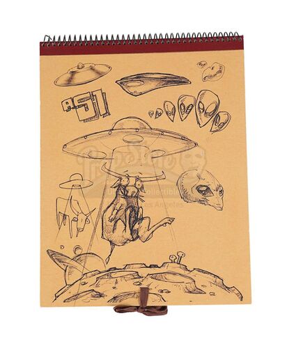 Lot #546 - PAUL (2011) - Graeme's (Simon Pegg) Sketch Pad