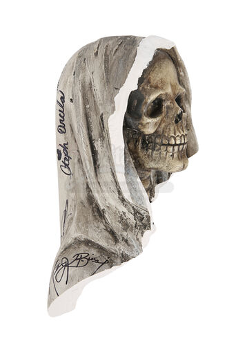 Lot #547 - PENNY DREADFUL: CITY OF ANGELS (TV SERIES, 2020-) - Cast-autographed Santa Muerte Statue Head