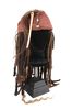 Lot #553 - PIRATES OF THE CARIBBEAN SERIES (2003-2017) - Captain Jack Sparrow's (Johnny Depp) and Angelica's (Penelope Cruz) Wig and Bandana