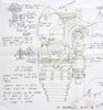 Lot #594 - THE ROCKETEER (1991) - A. "Peevy" Peabody's Hand-drawn (Alan Arkin) Rocket Pack Schematics - 2