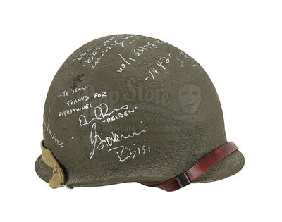 Lot #601 - SAVING PRIVATE RYAN (1998) - Sergeant Horvath's (Tom Sizemore) Cast Autographed Helmet and Photo