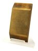 Lot #632 - STAR TREK: DEEP SPACE NINE (TV SERIES, 1993-1999) - Gold-Pressed Latinum Brick