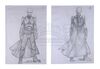 Lot #664 - STAR TREK: NEMESIS (2002) - Mariano Diaz Hand-drawn Shinzon (Tom Hardy) Pencil Sketches