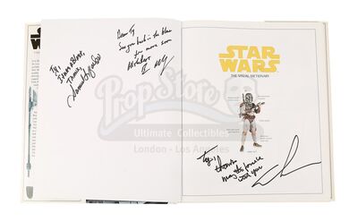Lot #665 - STAR WARS: PREQUEL TRILOGY (1999-2005) - George Lucas & Main Cast Autographed Visual Dictionary