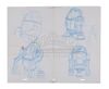 Lot #668 - STAR WARS: PREQUEL TRILOGY (1999-2005) - Doug Chiang Hand-Drawn Astromech Droid Concept Sketches - 6