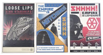 Lot #669 - STAR WARS: THE PHANTOM MENACE (1999) - Set of Three ILM Propaganda Posters