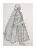 Lot #702 - STAR WARS: A NEW HOPE (1977) - John Mollo Hand-coloured Darth Vader (Dave Prowse) Costume Design
