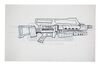 Lot #790 - STARSHIP TROOPERS (1997) - Hand-drawn and Hand-coloured Infantry Weapons Concept Art by Jim Martin - 8