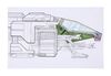 Lot #792 - STARSHIP TROOPERS (1997) - Hand-drawn and Hand-coloured Retrieval Boat Concept Artwork by Allan Cameron and Jim Martin - 10