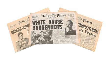 Lot #803 - SUPERMAN II (1980) AND SUPERMAN III (1983) - Set of Daily Planet Newspapers - 2