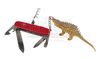Lot #850 - TRUE ROMANCE (1993) - Alabama's (Patricia Arquette) Hero Stabbing Swiss Army Knife and Dinosaur Keychain - 3