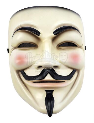 GUY FAWKES  2 X SILVER ANONYMOUS HACKER PROTEST GUY FAWKES VENDETTA