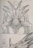 Lot #862 - THE VALLEY OF GWANGI (1969) - Ray Harryhausen Hand-drawn Styracosaurus Scale Comparison - 3