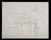 Lot #863 - THE VALLEY OF GWANGI (1969) - Ray Harryhausen Hand-drawn Gwangi Scale Comparison