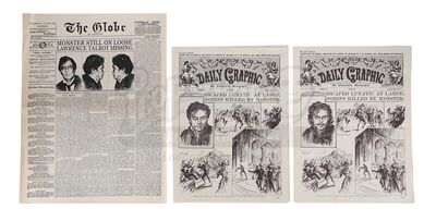 Lot #897 - THE WOLFMAN (2010) - Set of Three Wolfman Escape Newspapers
