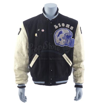 Lot #112 - BEVERLY HILLS COP II (1987) - Axel Foley's (Eddie Murphy) Detroit Lions Letterman Jacket