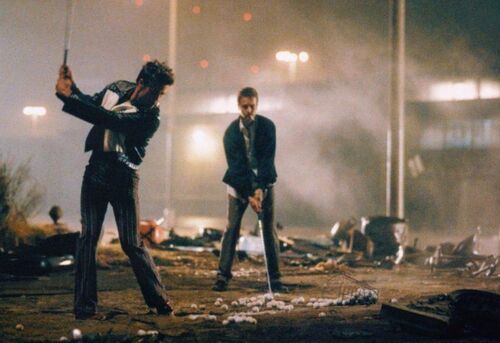 フィリッププレイン☆Fight Club スーパーストレートジーンズ☆W31 Lot #251 - FIGHT CLUB (1999) - Tyler Durden's (Brad Pitt) Jeans