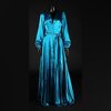 Lady Jayne Wetherby (Victoria Smurfit) Blue Silk House Coat Costume