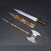 Sheathed Sword & Axe Set