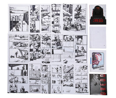 Lot #219 - DREDD (2012) - Jock Hand-drawn Entire Film Storyboard Art and Script