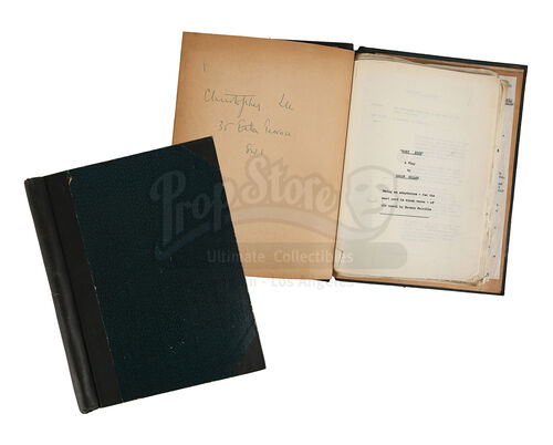 Lot #506 - MOBY DICK REHEARSED: A PLAY BY ORSON WELLES (1955) - Sir Christopher Lee's Personal Annotated Script