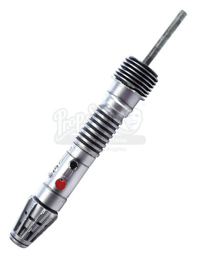 Lot #681 - STAR WARS: THE PHANTOM MENACE (1999)/STAR WARS: ATTACK OF THE CLONES (2002) - Background Jedi's/Plo Koon's (Matt Sloan) Dueling Lightsaber Hilt