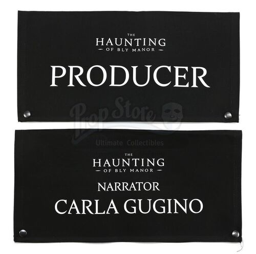 Lot # 112: THE HAUNTING OF BLY MANOR - Producer and Carla Gugino Folded Chairbacks