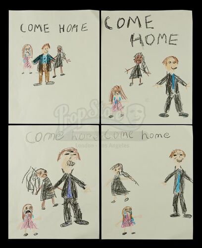 Lot # 128: THE HAUNTING OF BLY MANOR - Flora's "Come Home" Dawings for Miles