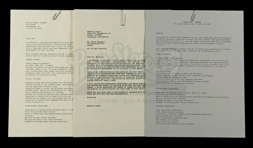 Lot # 131: THE HAUNTING OF BLY MANOR - Resume Lot