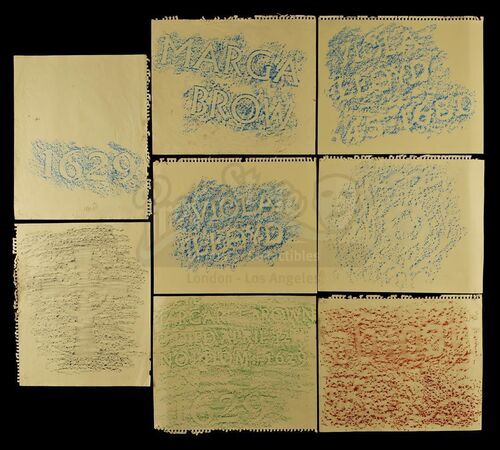 Lot # 140: THE HAUNTING OF BLY MANOR - Grave And Stone Rubbings