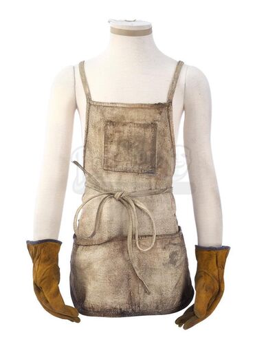 Lot # 143: THE HAUNTING OF BLY MANOR - Jamie's Apron and Pair of Gloves