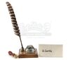 Lot # 167: THE HAUNTING OF BLY MANOR - Quill Pen and Holder with Envelope and Stamper - 2