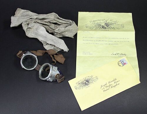 Joseph Kowalski (Phil McKee) Quarantine Removal Letter, Goggles & Rag