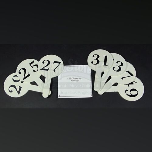 Auction Paddle & Catalogue Set