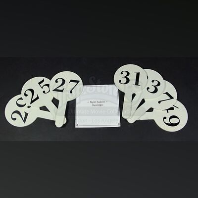 Auction Paddle & Catalogue Set