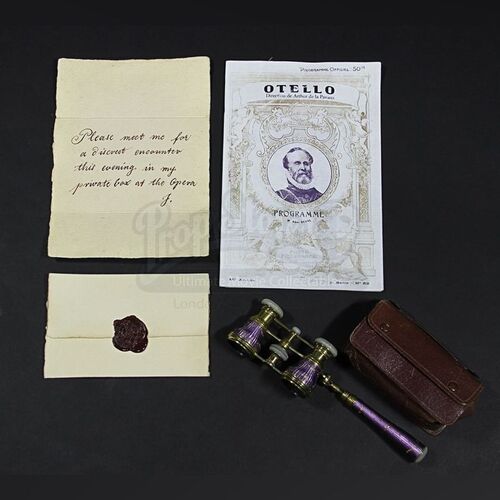 Lady Jayne Wetherby (Victoria Smurfit) Opera Binoculars with Case, Invitations & Programme