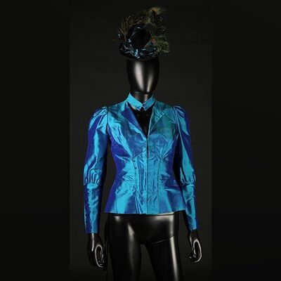 Lady Jayne Wetherby (Victoria Smurfit) Blue Jacket & Fascinator