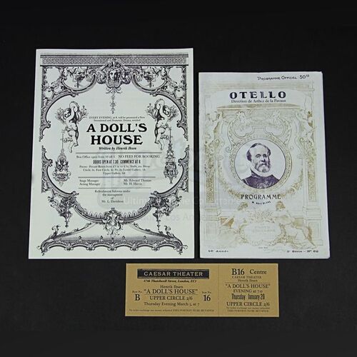 "Otello" Programme, "A Doll's House" Programme & Ticket