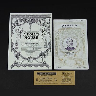 "Otello" Programme, "A Doll's House" Programme & Ticket