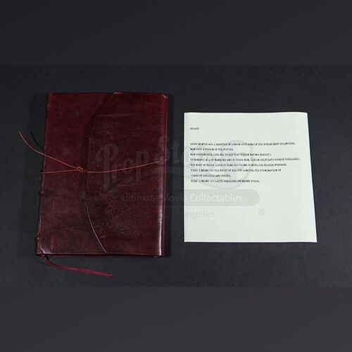 Alexander Grayson (Jonathan Rhys Meyers) Red Leather Ledger & Speech Draft