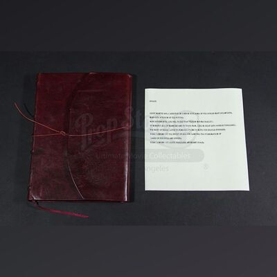 Alexander Grayson (Jonathan Rhys Meyers) Red Leather Ledger & Speech Draft