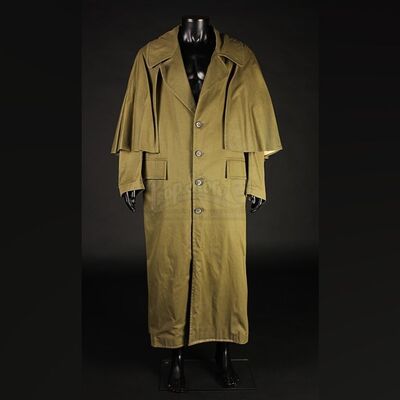 Kaha Ruma (Tamer Hassan) Khaki Caped Overcoat