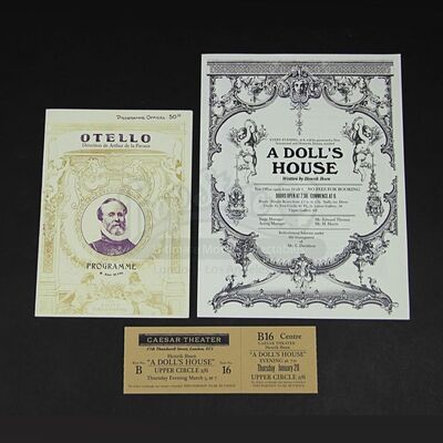 "Otello" Programme, "A Doll's House" Programme & Ticket #2
