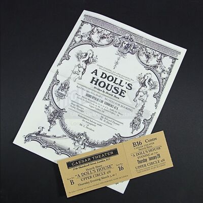 Jonathan Harker (Oliver Jackson-Cohen) "A Doll's House" Theatre Programme & Ticket