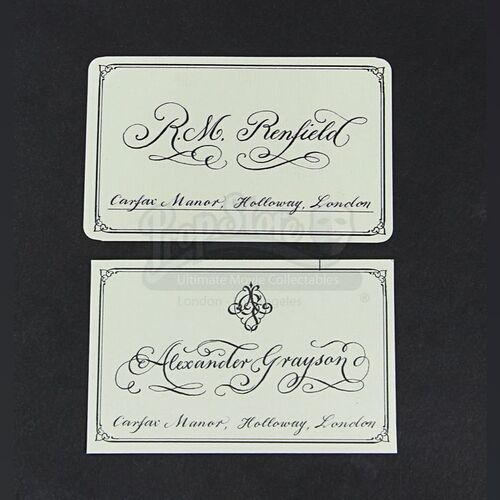 Alexander Grayson (Jonathan Rhys Meyers) & R.M. Renfield (Nonso Anozie) Business Card Set