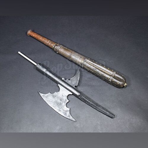 Studded Club & Halberd Head Set