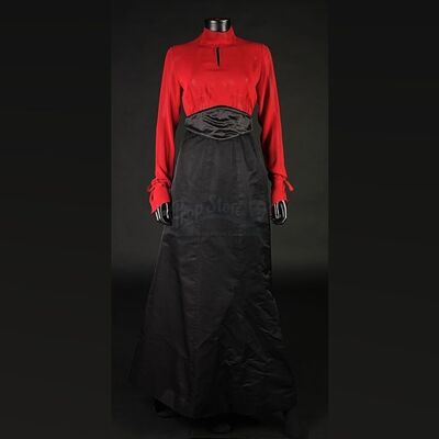 Lady Jayne Wetherby (Victoria Smurfit) Red Blouse & Black Skirt Costume