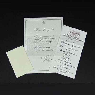 Alexander Grayson (Jonathan Rhys Meyers) Annual Meeting Invite & RSVP